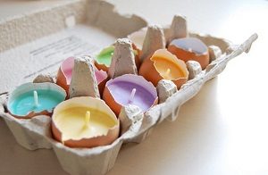 Yumurta Kabuğundan Renkli Mumluk