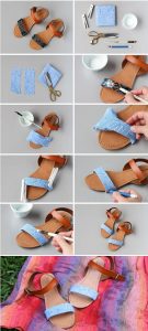 Kumaş ile Sandalet Yenileme