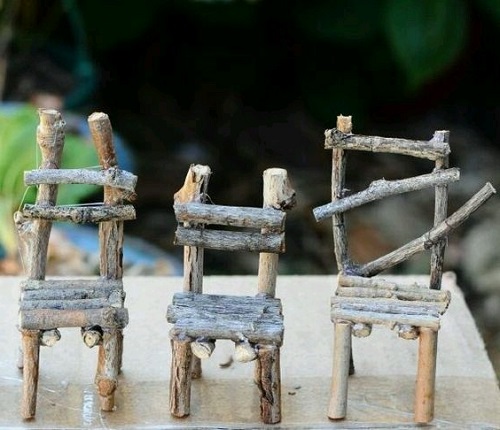 Ağaç Dalından Minyatür Sandalye Yapımı-1