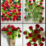 Plastik Kapaklardan Yapay Çiçek Yapımı