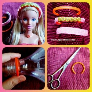 Pet Şişeden Barbie Taç Yapımı Resimli Anlatım