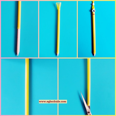 Pipet ile Kalem Süslemesi Resimli Anlatım