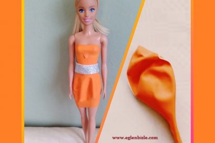 Balondan Barbie Elbise Yapımı