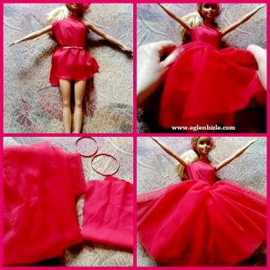 Barbie Abiye Elbise Yapımı Resimli Anlatım