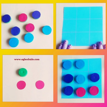 Kapaklarla Renk Eşleştirme Oyunu Yapımı Resimli Anlatım
