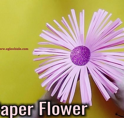 Kağıttan Dekoratif Çiçek Yapımı