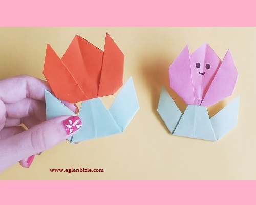Origami Lale Yapımı