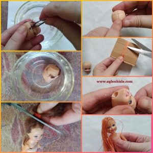 Oyuncak Bebek için Saç Yapımı Resimli Anlatım