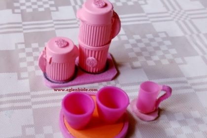 Barbie için Çay Kahve Makinesi Yapımı