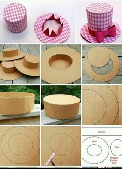 Kartondan Şapka Yapımı Resimli Anlatım