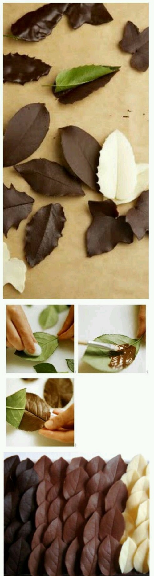 Yaprak Çikolata Yapımı