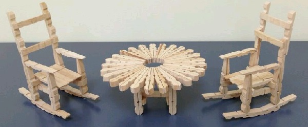 Mandaldan Masa ve Sandalye Yapımı