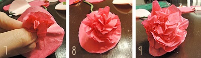 Krapon Kağıdından Kolay Çiçek Yapımı