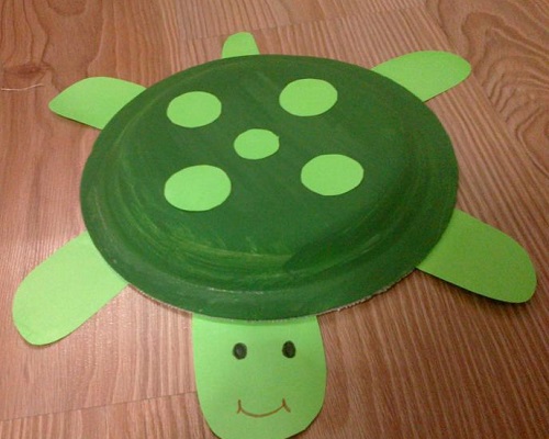 Kağıt Tabaktan Kaplumbağa Yapımı