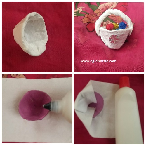 Yumurta Kolisi ile Minyatür Sepet Yapımı Resimli Anlatım