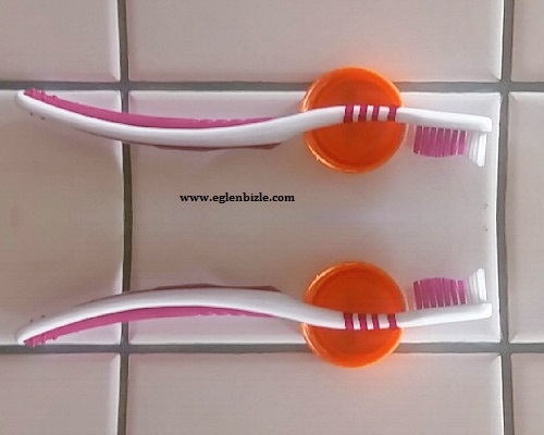 Plastik Kapaklarla Diş Fırçası Tutacağı Yapımı