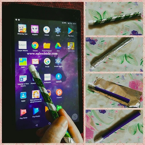 Tablet için Dokunmatik Ekran Kalemi Yapımı Resimli Anlatım