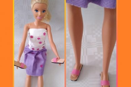 Dondurma Çubuğundan Barbie Terlik Yapımı