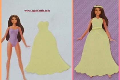 Kağıttan Barbie Elbise Yapımı
