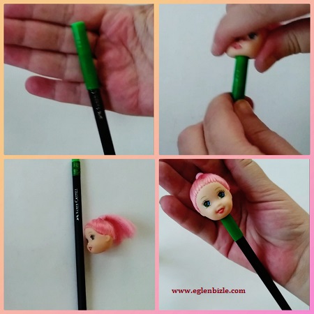 Bebekli Kalem Süsü Yapımı Resimli Anlatım